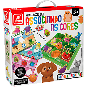 Montessori Box Associando as Cores - Brincadeira de Criança