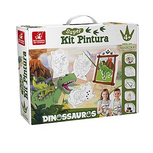 Dinossauros Super Kit Pintura - Brincadeira de criança