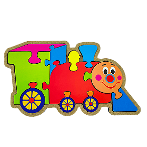 Quebra-Cabeça Trem: diversão e aprendizado para crianças - Maninho Brinquedos