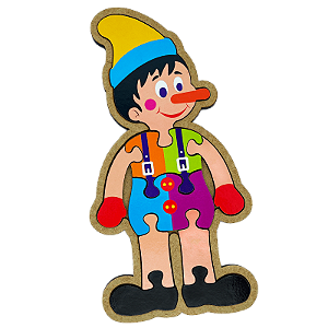 Quebra-Cabeça Pinóquio: diversão e aprendizado para crianças - Maninho Brinquedos