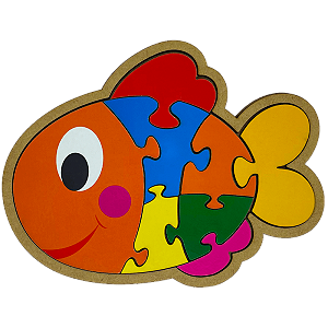 Quebra-Cabeça Peixe: diversão e aprendizado para crianças - Maninho Brinquedos