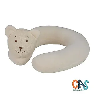 Travesseiro de Pescoço Ursinho para Bebês - Conforto e Diversão Garantidos - Bichos de Pano