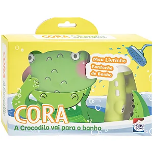 Meu Livrinho Fantoche de Banho: Cora, a Crocodilo vai para o Banho - Happy Books