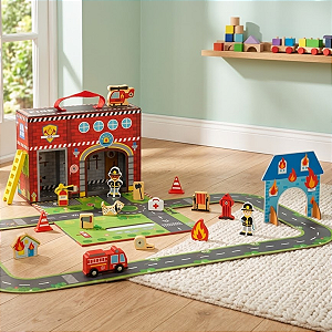 Caixa Divertida – Bombeiros (Novo) 🚒🔥🧯