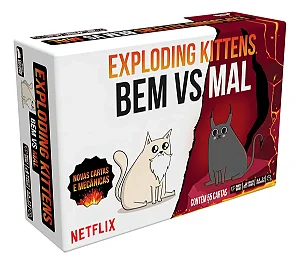 Jogo de Cartas Exploding Kittens: Bem vs Mal | Galápagos