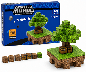 Blocos de Construção Árvore 64 Peças - AP Toys