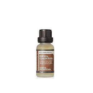 Essência Concentrada Dia a Dia 20ml c/ Gotejador Cedro e Noz Moscada