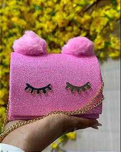 Bolsa Infantil Pompom Pink