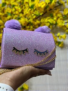 Bolsa Infantil Pompom Lilás