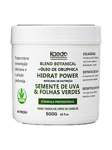 Máscara de Nutrição Semente de Uva e Folhas 500g