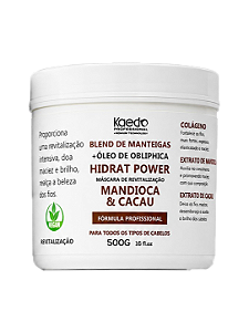 Máscara de Revitalização Mandioca e Cacau 500g