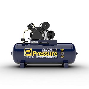 Compressor de Ar Super Ar 20/200L 175lbs 20 pés Trifásico 220/380V - PRESSURE