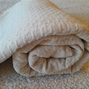 Jogo Colcha Tear Trançado Super Queen Cru Boho 2,30x2,50m 3 Peças