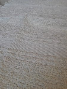 Tapete Algodão Felpudo e Liso Cru Boho 0,50x0,80m