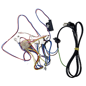 Rede Elétrica Chicote Fios Superior Lavadora Consul CWS11 CWE10/11 CWG12 W10701113 Bivolt Original