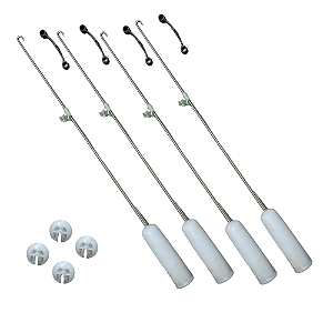Kit Varas Suspensão Lavadora Consul CWL16 W10829434 Original