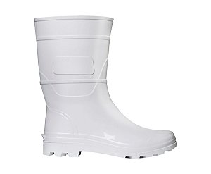 Bota PVC Branca Cano Médio CA 32178 Crival -