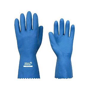 Luva Látex Silver Azul Slim Volk CA 37277 - G