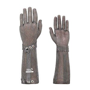 Luva Malha de Aço Cano Longo Volk CA 26968 - P