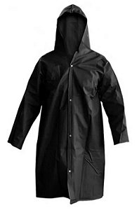 Capa de Chuva PVC Preta Confor Brascamp CA28449 GG