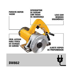 Serra Mármore 4.7/8" 220V Dewalt DW862