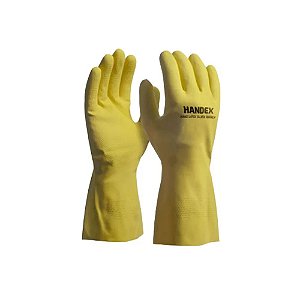 Luva Látex Silver Amarela Handex CA 47061 -