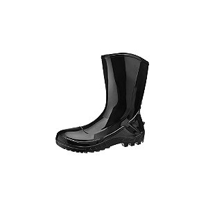 Bota PVC Preta Cano Médio CA 42291 Vulcaflex -
