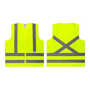 Colete Refletivo Amarelo com Ziper - P