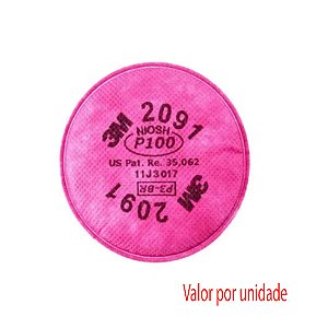 Filtro Mecânico de Alta Eficiência 2091 P3 SL - 3M (Valor da unidade)