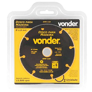 Disco de Corte Para Madeira 110mm DMV 110 Vonder