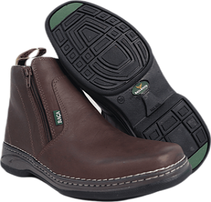 Botina Zipper Latego Peao Costura Lateral Raça Boots