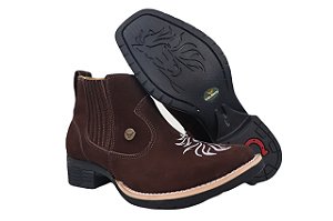 Botina Feminina Apaluza Bordada Raça Boots