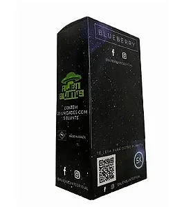 Caixa de Seda Alien Blunt - 25 Saches com 5 Sedas.