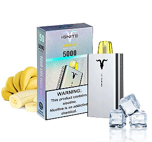 IGNITE V50 - Banana Ice - Pod Descartável 5000 puffs