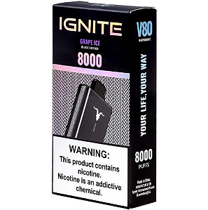 Ignite V80 – Grape Ice – Uva gelada 8000 puff