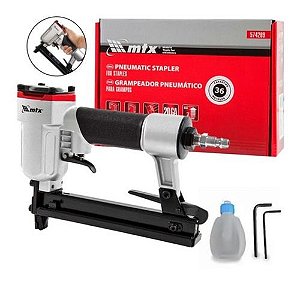 Grampeador Pneumático P/ Grampos Retangulares 10 A 22mm Mtx