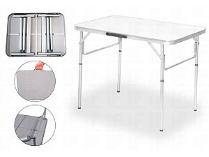 Mesa Dobrável Alumínio Vira Maleta 60 X 45 Cm