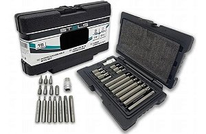 Jogo Kit De Bits Torx T20 A T55 Crv 15 Peças