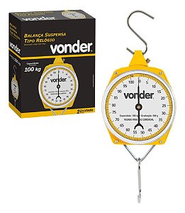 Balança Suspensa Tipo Relógio 100 Kg Com Gancho