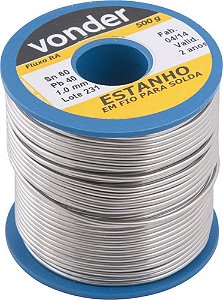 Estanho Em Fio Para Solda 1.0 Mm 60x40 500g