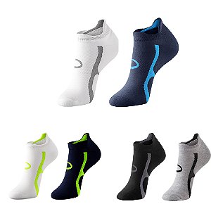 Meia Sapatilha Fitness Pro masculina - Kit com 2 pares sortidos