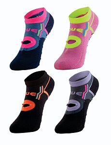 Meia Pilates Antiderrapante Feminina - 04 Cores