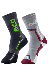Meia Perfomance Cano Longo Masculino - Kit com 2 pares