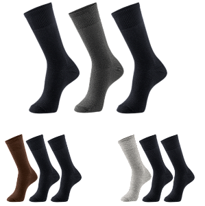 Meia Casual Básica – Kit com 3 Pares