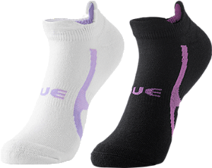 Meia Fitness Pro feminina - 1 kit com 2 pares sortidos