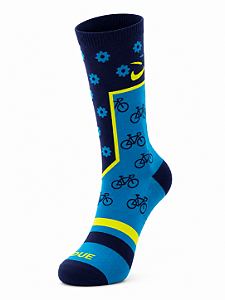 Meia Ciclista Masculina Cano Longo - 04 Cores