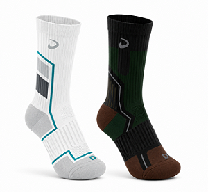 Meia Performance Cano Longo Masculino - Kit com 2 pares