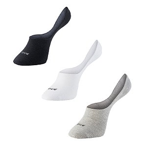 Meia Micro Invisível Masculina - 1 kit com 2 pares sortidos