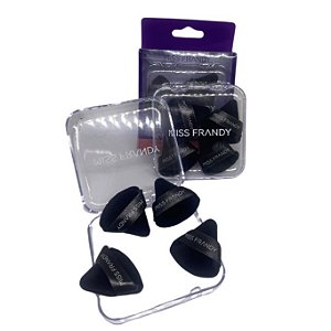 KIT MINI ESPONJAS VELUDO PRETA C/4