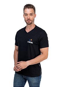 Camiseta Algodão Gola V